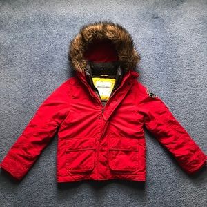 Authentic Abercrombie and Fitch Red Parka Jacket❄️